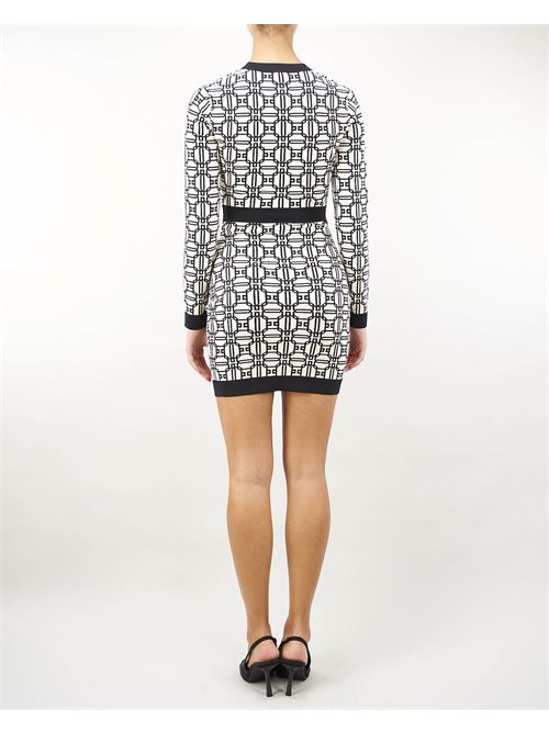 Jacquard logo mini dress Elisabetta Franchi ELISABETTA FRANCHI | abito | AM31B47E2E84